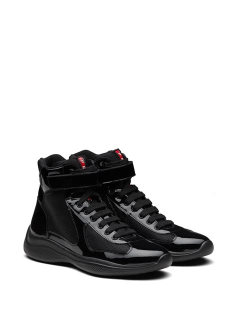 prada high top sneakers women'|high top Prada americas cup.